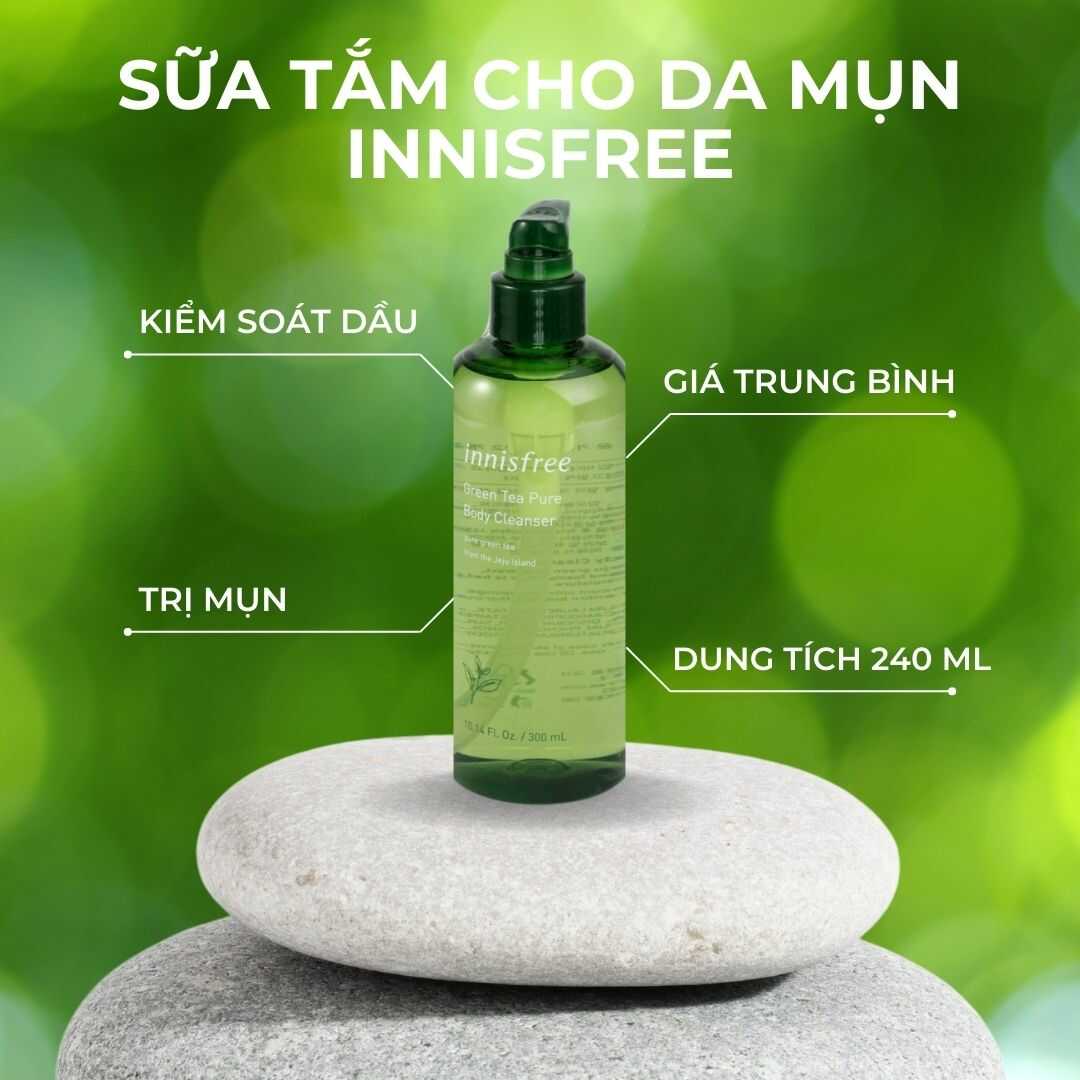 Sữa tắm cho da mụn Innisfree