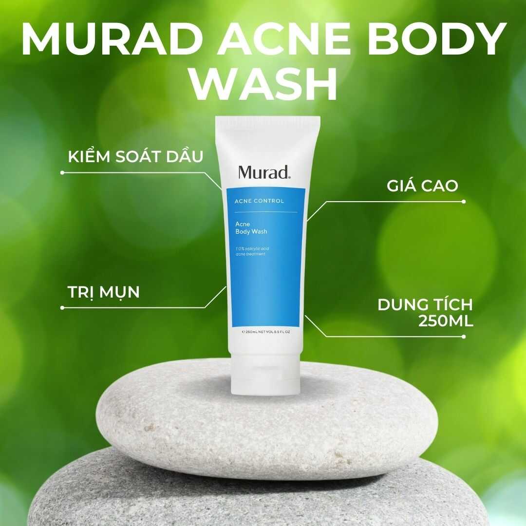 Sữa tắm trị mụn lưng Murad Acne Body Wash