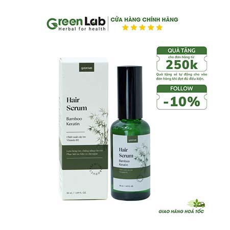 Serum Tóc Greenlab – Phục Hồi Tóc Hư Tổn – Giảm Rụng – Kích Thích Mọc Tóc Nhanh