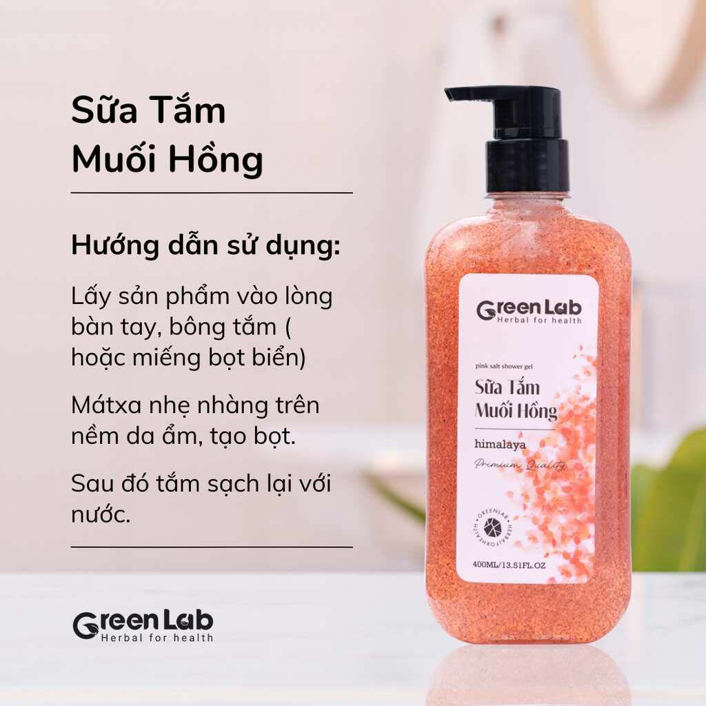 Sữa tắm muối hồng hymalia của thương hiệu Greenlab