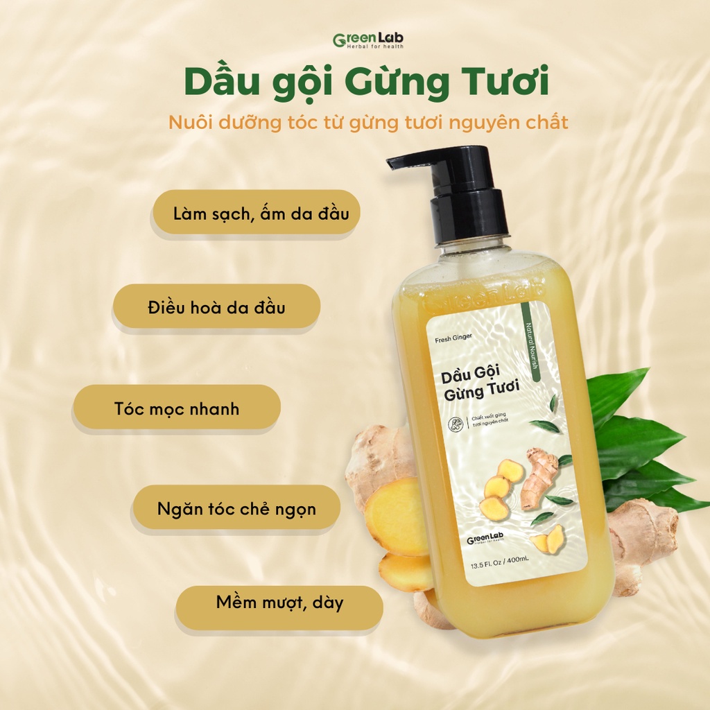 Dầu gội gừng Greenlab