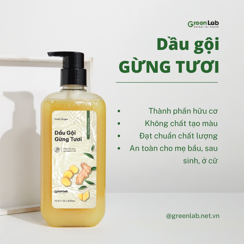 Dầu gội gừng Greenlab