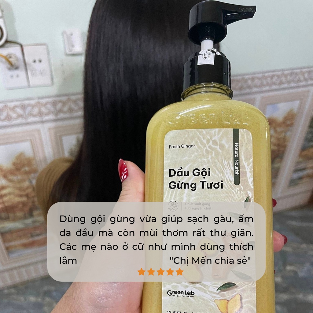 Dầu gội gừng Greenlab