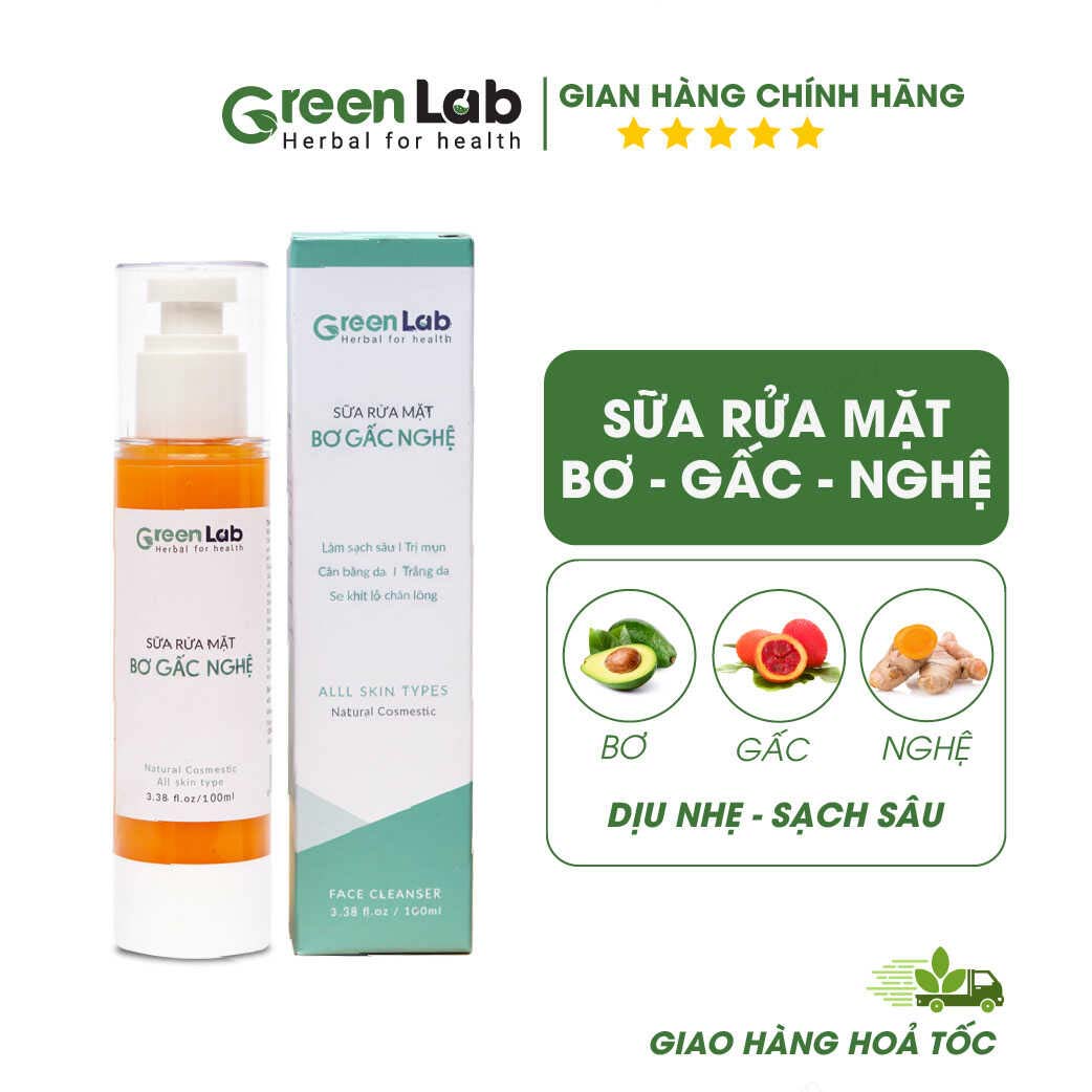 Sữa Rửa Mặt Bơ – Gấc – Nghệ