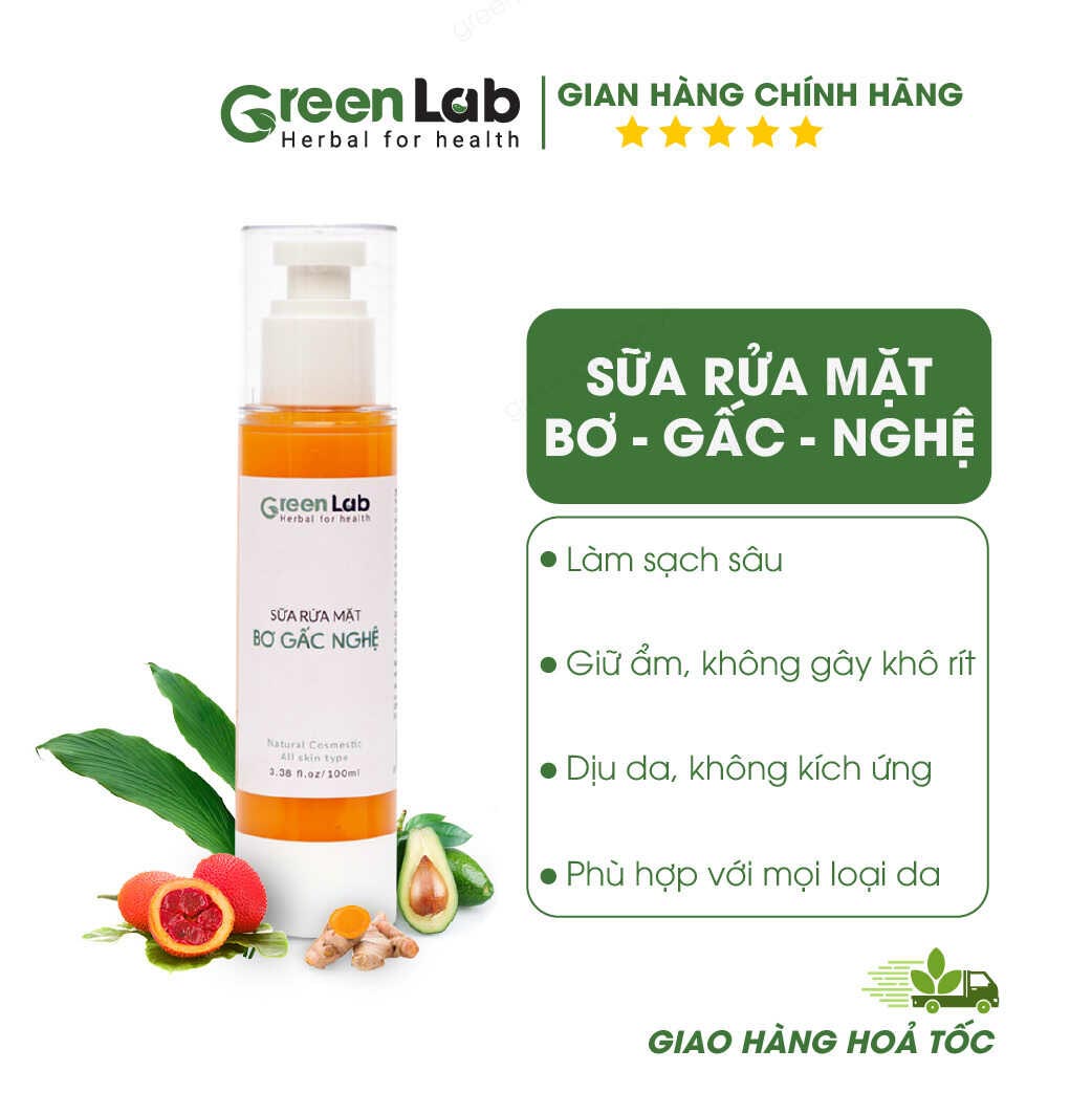 Sữa Rửa Mặt Bơ – Gấc – Nghệ