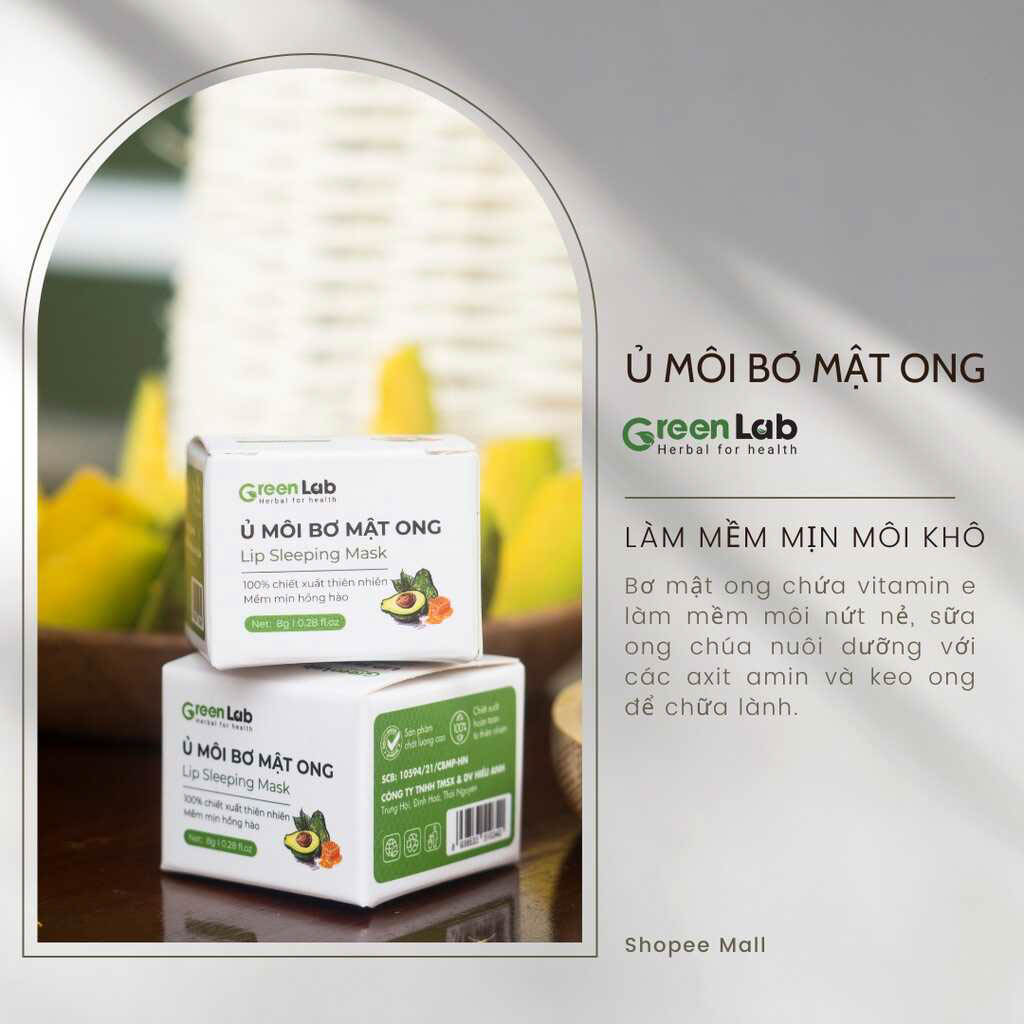 Kem Dưỡng Ủ Môi Bơ – Mật Ong