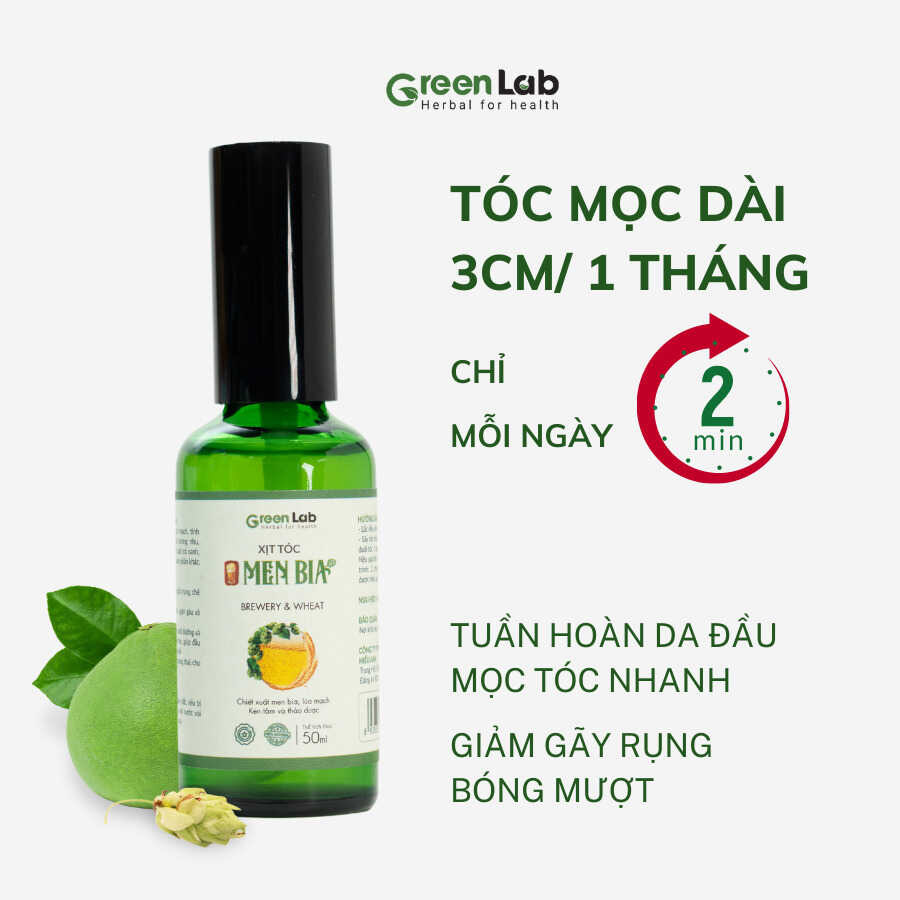 Xịt tóc Men Bia GreenLab