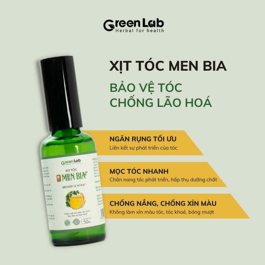 Xịt tóc Men Bia GreenLab